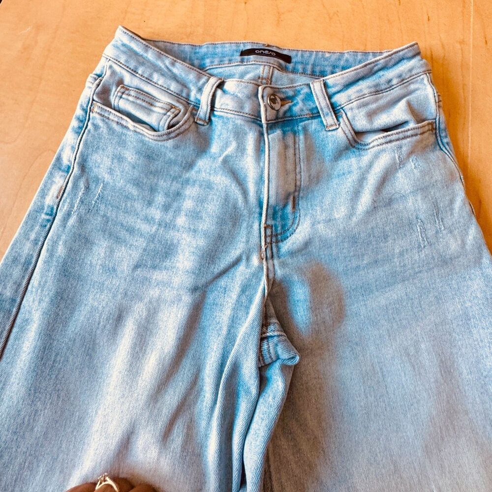 New Oneso Mid Rise Wide Leg Jeans Size 28
